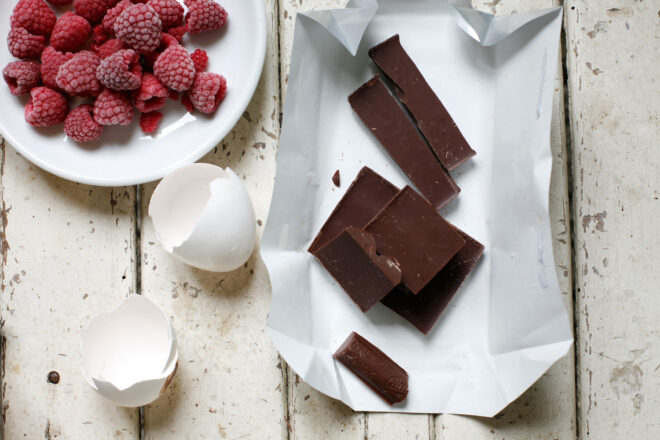 Brownies mit Himbeeren